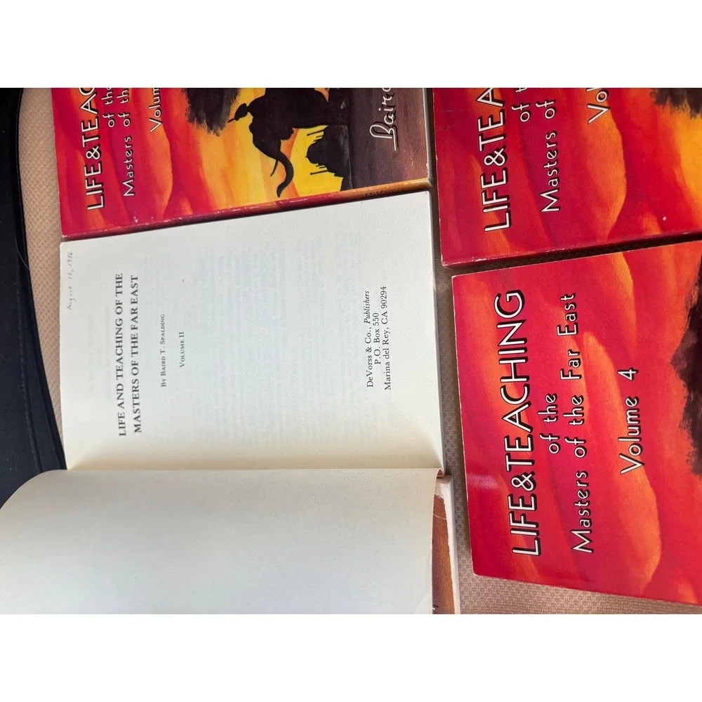 DeVorss Life and Teaching of the Masters of the Far East Set 5 Vol damage